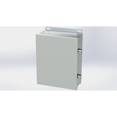 Saginaw Control & Engineering Electrical Enclosures, 10.13 in H, 4 in D, 8 in W, NEMA 3R, 4, 4X, 12, 13, 316 Stainless Steel SCE-1008CHNFSS6